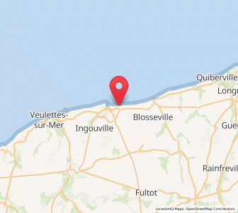 Map of Saint-Valery-en-Caux, Normandy