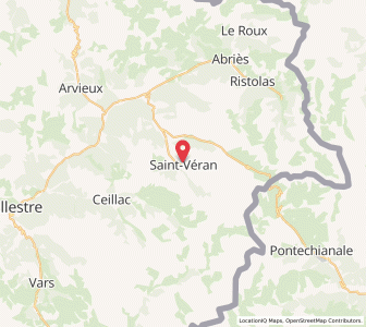 Map of Saint-Véran, Provence-Alpes-Côte d'Azur