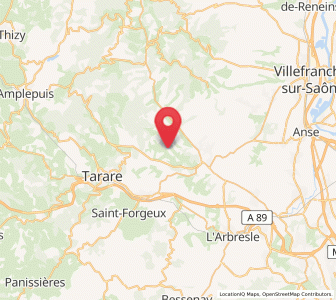 Map of Saint-Vérand, Auvergne-Rhône-Alpes