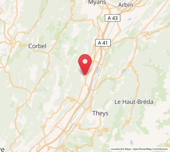 Map of Saint-Vincent-de-Mercuze, Auvergne-Rhône-Alpes