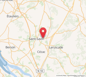 Map of Saint-Yzan-de-Soudiac, Nouvelle-Aquitaine