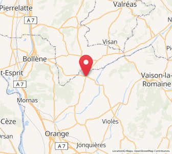 Map of Sainte-Cécile-les-Vignes, Provence-Alpes-Côte d'Azur