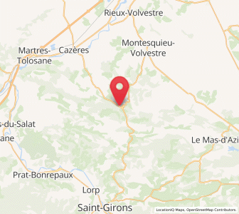 Map of Sainte-Croix-Volvestre, Occitanie