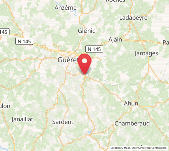 Map of Sainte-Feyre, Nouvelle-Aquitaine