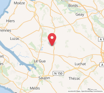 Map of Sainte-Gemme, Nouvelle-Aquitaine