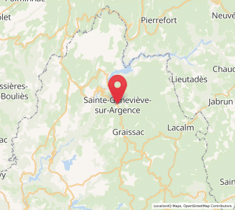Map of Sainte-Geneviève-sur-Argence, Occitanie
