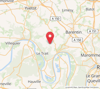 Map of Sainte-Marguerite-sur-Duclair, Normandy