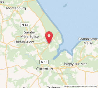 Map of Sainte-Marie-du-Mont, Normandy