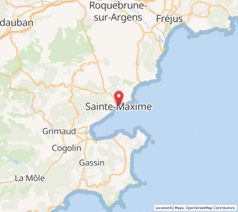 Map of Sainte-Maxime, Provence-Alpes-Côte d'Azur