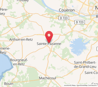 Map of Sainte-Pazanne, Pays de la Loire