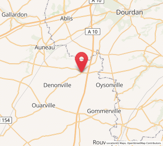 Map of Sainville, Centre