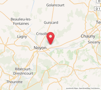 Map of Salency, Hauts-de-France