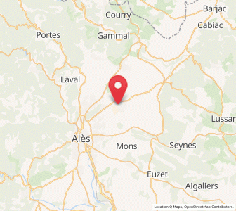 Map of Salindres, Occitanie