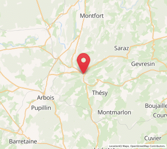 Map of Salins-les-Bains, Bourgogne-Franche-Comté