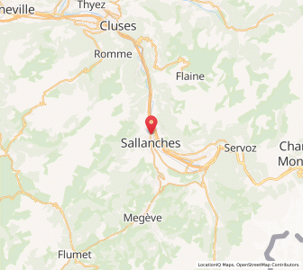 Map of Sallanches, Auvergne-Rhône-Alpes
