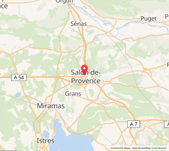 Map of Salon-de-Provence, Provence-Alpes-Côte d'Azur