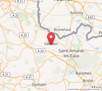 Map of Saméon, Hauts-de-France