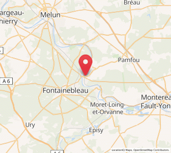 Map of Samoreau, Île-de-France
