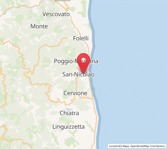 Map of San-Nicolao, Corsica
