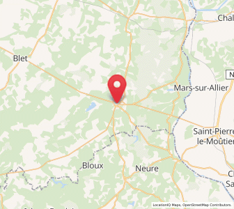 Map of Sancoins, Centre