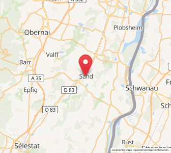 Map of Sand, Grand Est
