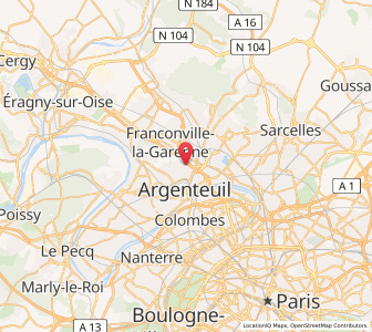 Map of Sannois, Île-de-France