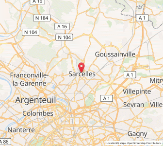 Map of Sarcelles, Île-de-France