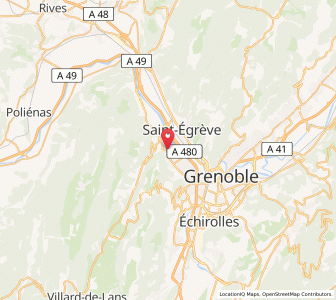 Map of Sassenage, Auvergne-Rhône-Alpes