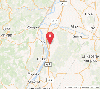 Map of Saulce-sur-Rhône, Auvergne-Rhône-Alpes