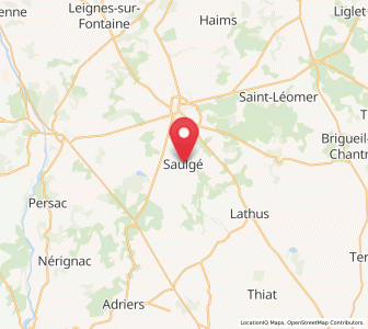 Map of Saulgé, Nouvelle-Aquitaine