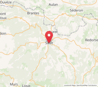 Map of Sault, Provence-Alpes-Côte d'Azur