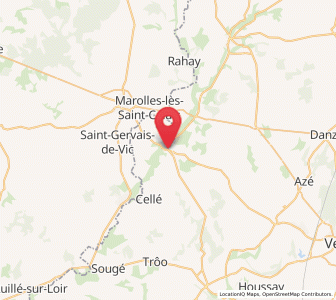 Map of Savigny-sur-Braye, Centre