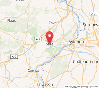 Map of Saze, Occitanie