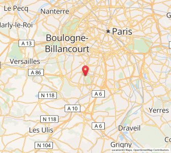 Map of Sceaux, Île-de-France