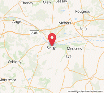 Map of Seigy, Centre