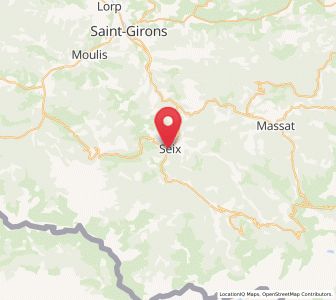 Map of Seix, Occitanie