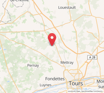 Map of Semblançay, Centre