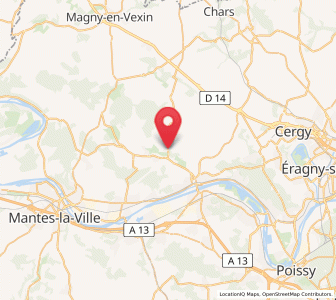 Map of Seraincourt, Île-de-France