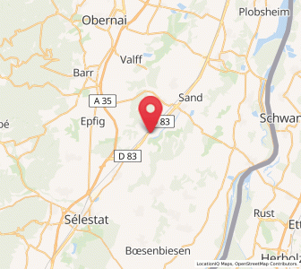 Map of Sermersheim, Grand Est