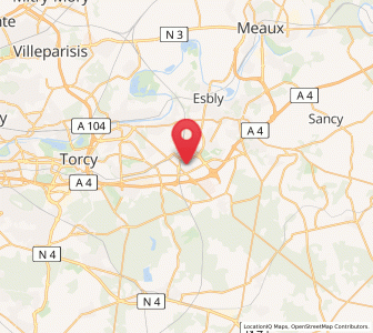Map of Serris, Île-de-France