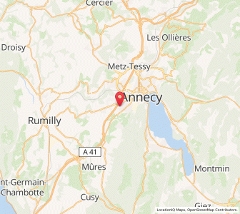 Map of Seynod, Auvergne-Rhône-Alpes