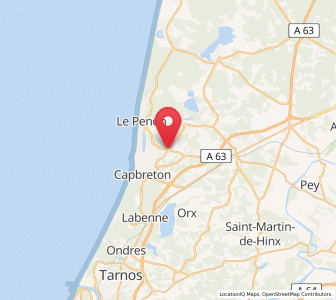 Map of Soorts, Nouvelle-Aquitaine