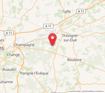 Map of Soulitré, Pays de la Loire