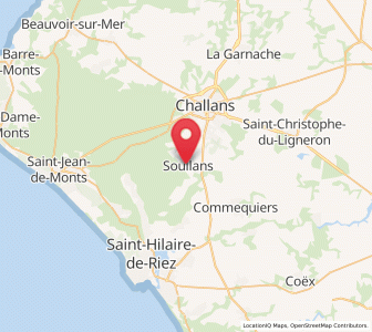Map of Soullans, Pays de la Loire