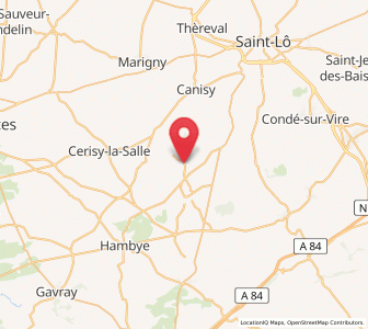 Map of Soulles, Normandy