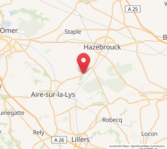 Map of Steenbecque, Hauts-de-France