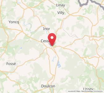 Map of Stenay, Grand Est