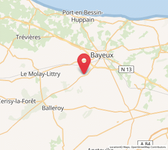 Map of Subles, Normandy
