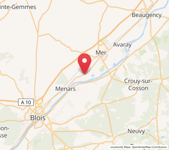 Map of Suèvres, Centre