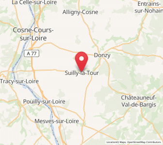 Map of Suilly-la-Tour, Bourgogne-Franche-Comté